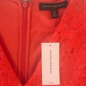 Banana Republic embroidery lace dress 6P NWT